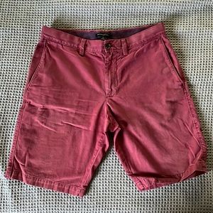 Mens Banana Republic red chino shorts